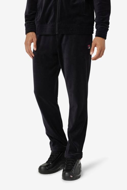 Pantalones Fila O-fit Velour Hombre Negras | Fila402NY