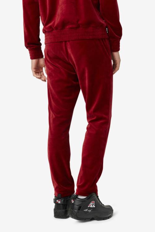 Pantalones Fila O-fit Velour Hombre Rojas | Fila749ZG