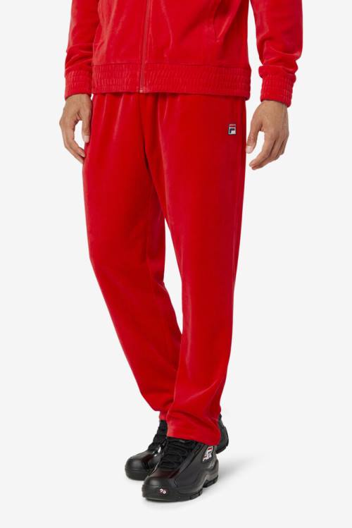 Pantalones Fila O-fit Velour Hombre Rojas | Fila835NA