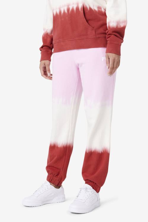 Pantalones Fila Raleigh Tie Dye Jogger Mujer Blancas Rojas | Fila052QW