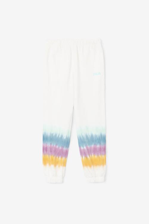 Pantalones Fila Raleigh Tie Dye Jogger Mujer Blancas | Fila369HW