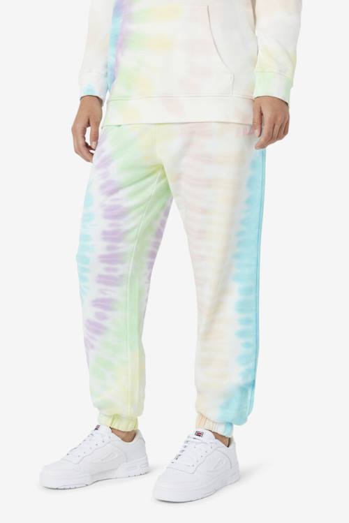 Pantalones Fila Raleigh Tie Dye Jogger Mujer Creme | Fila956UD