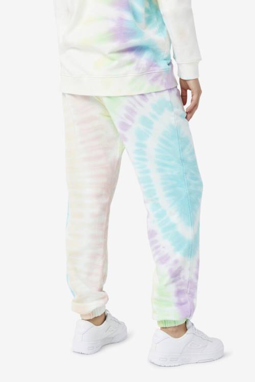 Pantalones Fila Raleigh Tie Dye Jogger Mujer Creme | Fila956UD