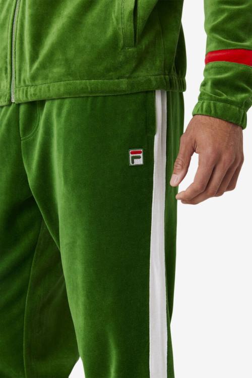 Pantalones Fila Ravid Velour Hombre Blancas Rojas | Fila935KH