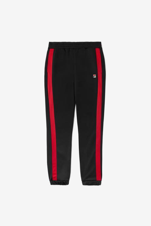 Pantalones Fila Renzo Hombre Negras Rojas | Fila375DF