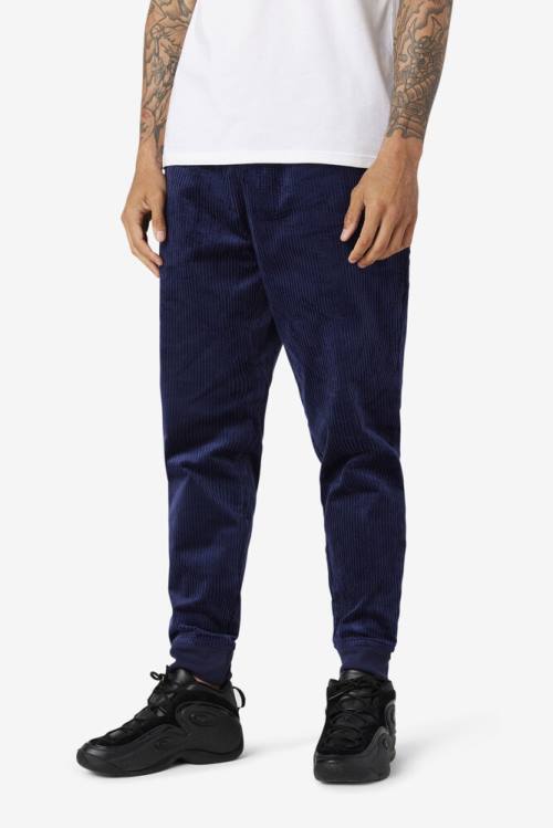 Pantalones Fila Unnat Cord Joggers Hombre Azul Marino | Fila270OC