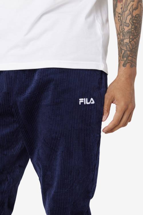 Pantalones Fila Unnat Cord Joggers Hombre Azul Marino | Fila270OC