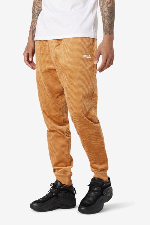 Pantalones Fila Unnat Cord Joggers Hombre Amarillo | Fila830CW