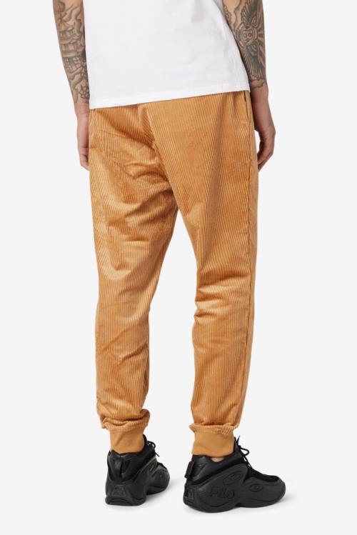 Pantalones Fila Unnat Cord Joggers Hombre Amarillo | Fila830CW