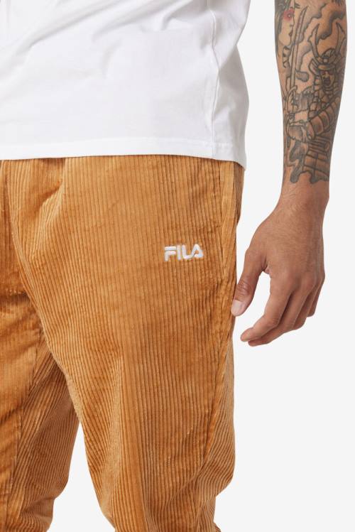 Pantalones Fila Unnat Cord Joggers Hombre Amarillo | Fila830CW