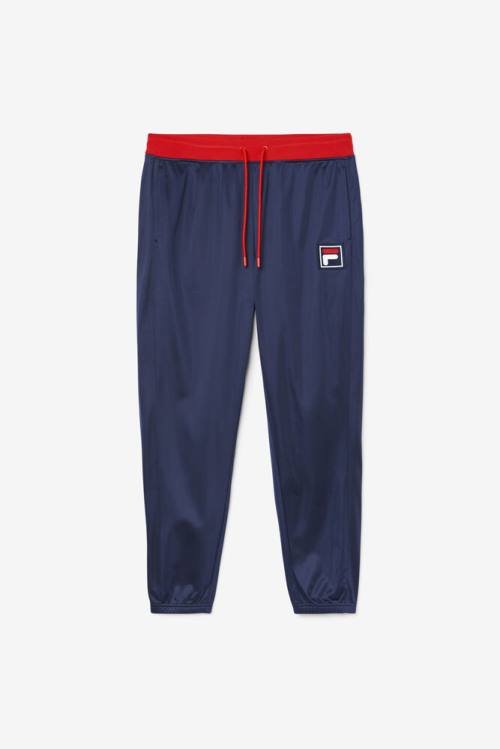 Pantalones Fila Wayan Pista Hombre Azul Marino Rojas Blancas | Fila741QA