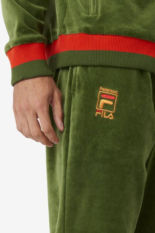 Pantalones Fila X Paterson Velour Hombre Naranjas | Fila586BS