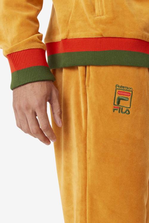 Pantalones Fila X Paterson Velour Hombre Naranjas | Fila827ZV