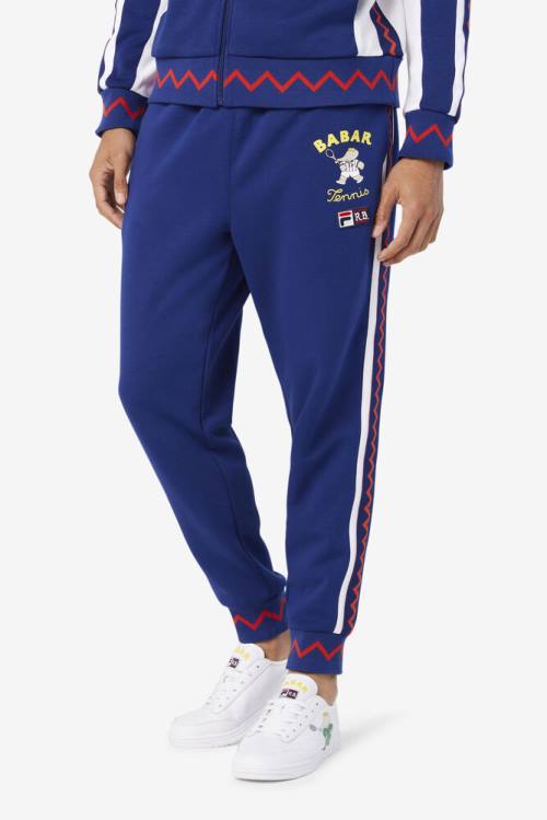 Pantalones Fila X Rb Babar Evertt Jogger Mujer Azules Blancas | Fila176KR