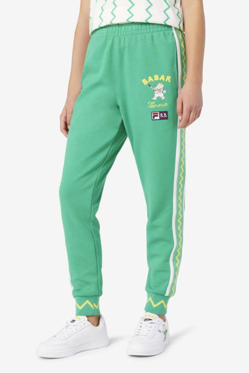 Pantalones Fila X Rb Babar Evertt Jogger Hombre Verde Menta Oscuro Blancas | Fila527TC