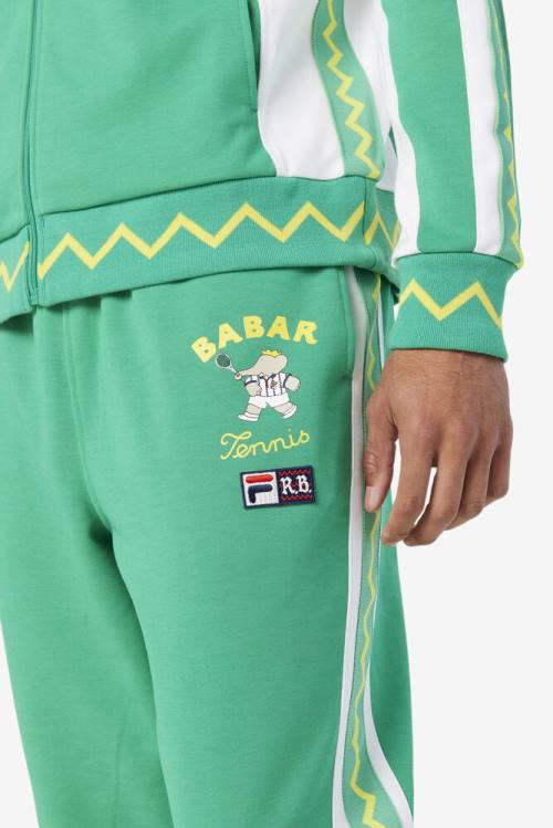 Pantalones Fila X Rb Babar Evertt Jogger Hombre Verde Menta Oscuro Blancas | Fila527TC