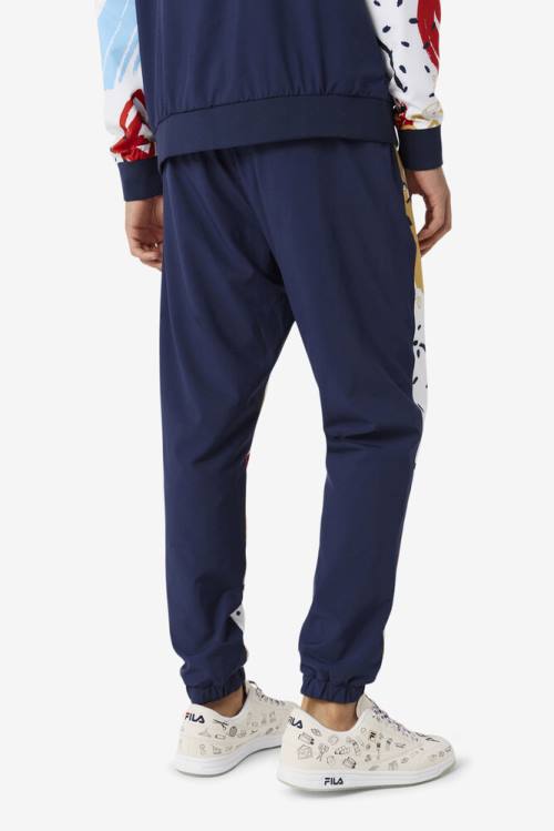 Pantalones Fila X The Museum Printed Pista Hombre Azul Marino Blancas Rojas | Fila460QR