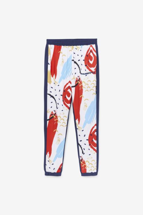 Pantalones Fila X The Museum Printed Pista Hombre Azul Marino Blancas Rojas | Fila460QR