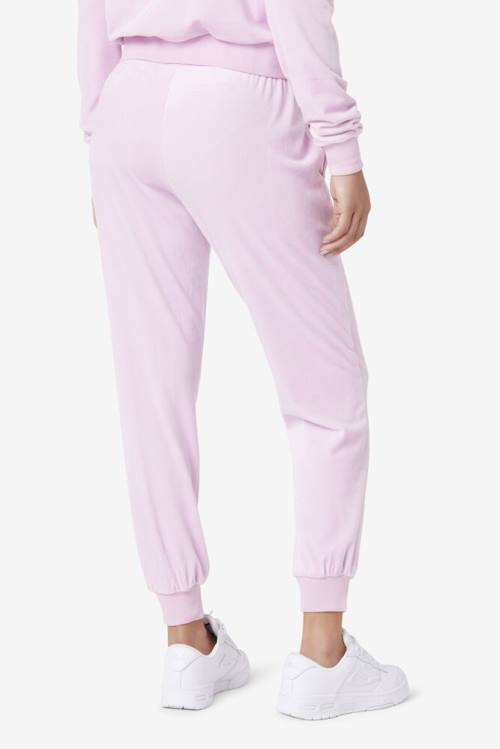 Pantalones Fila Zura Velour Jogger Mujer Moradas | Fila298JV