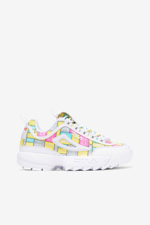 Patchwork Zapatillas Fila Disruptor 2 Mujer Blancas Moradas | Fila126WY