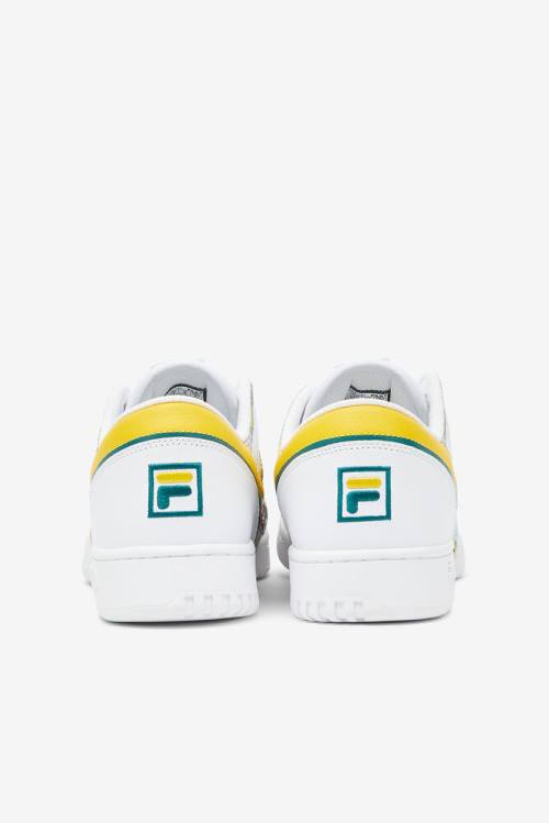 Patchwork Zapatillas Fila Original Fitness Hombre Blancas Amarillo | Fila268AY