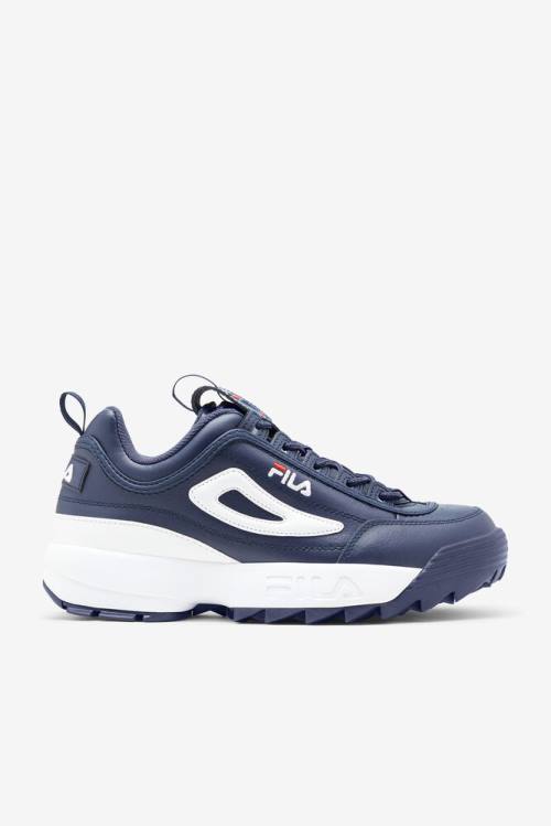 Premium Zapatillas Fila Disruptor 2 Hombre Azul Marino Rojas Blancas | Fila739BY