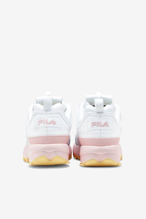 Premium Zapatillas Fila Disruptor 2 Mujer Blancas Rosas | Fila486WD