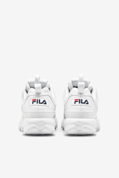 Premium Zapatillas Fila Disruptor 2 Mujer Blancas Azul Marino Rojas | Fila584OD