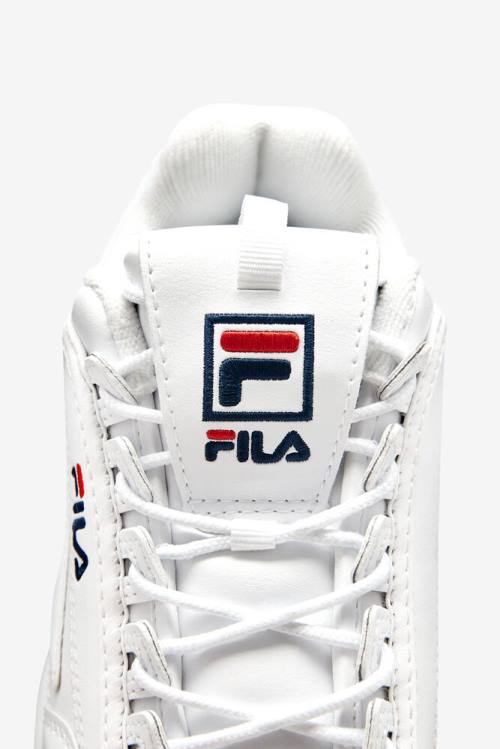 Premium Zapatillas Fila Disruptor 2 Mujer Blancas Azul Marino Rojas | Fila584OD