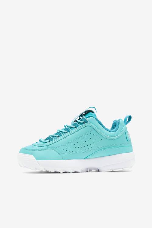 Premium Zapatillas Fila Disruptor 2 Mujer Azules Turquesa Blancas | Fila872HK