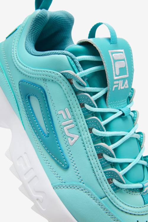 Premium Zapatillas Fila Disruptor 2 Mujer Azules Turquesa Blancas | Fila872HK