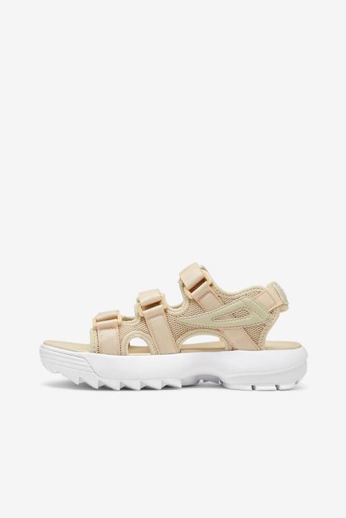 Sandalias Fila Disruptor Mujer Marrones Blancas | Fila802DA