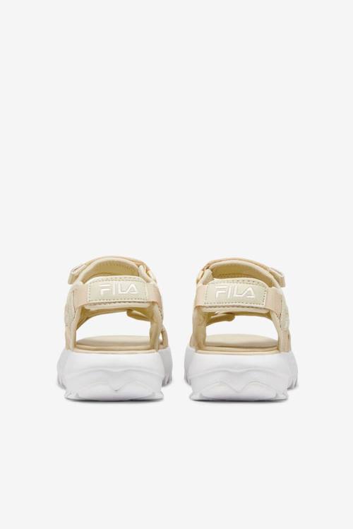 Sandalias Fila Disruptor Mujer Marrones Blancas | Fila802DA