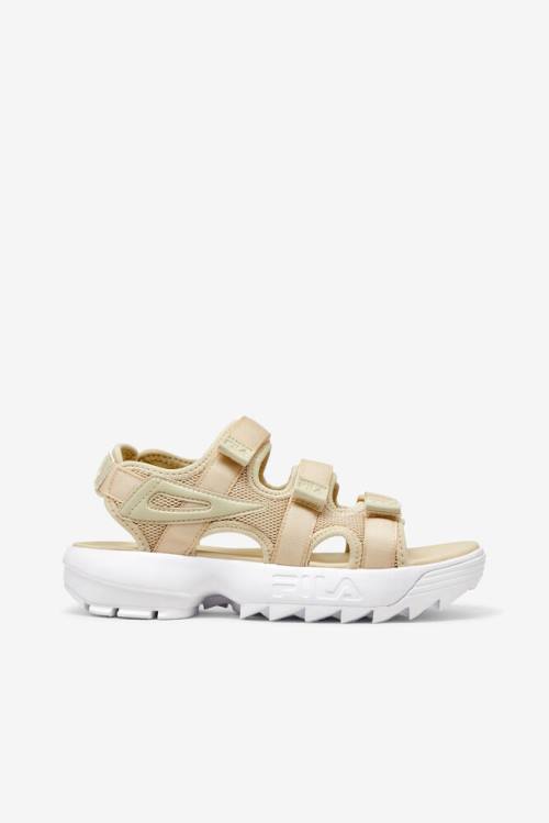 Sandalias Fila Disruptor Mujer Marrones Blancas | Fila802DA