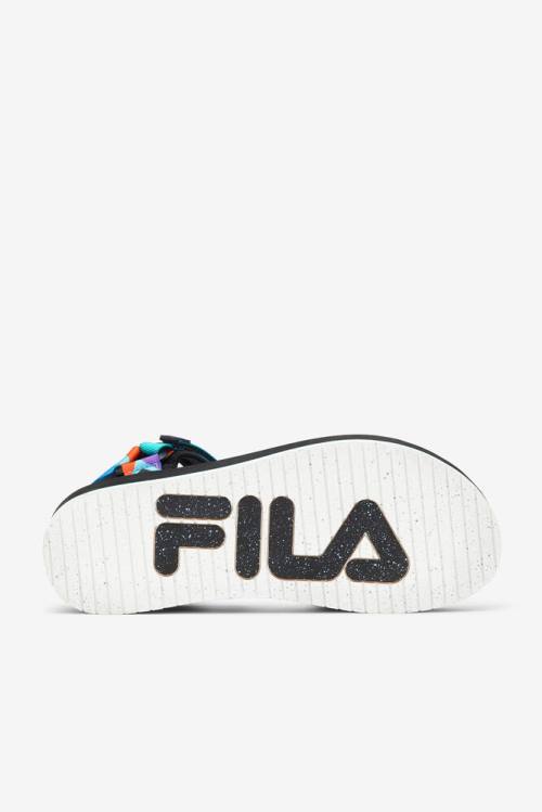 Sandalias Fila Drifter Dns 90s Hombre Negras Moradas Rojas Naranjas | Fila920LC