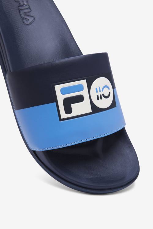 Sandalias de Diapositivas Fila 110 Year Colección Drifter Lux Hombre Azul Marino | Fila945EI