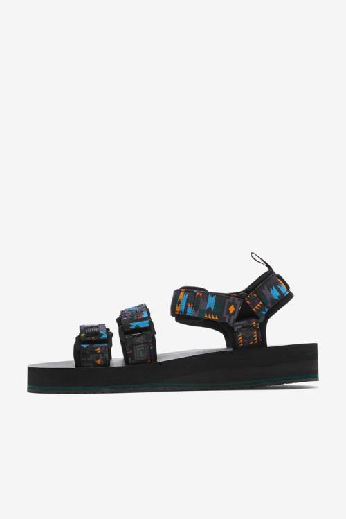 Sandalias de Diapositivas Fila Drifter Dns Hombre Negras | Fila193AR