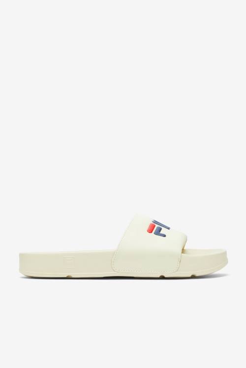 Sandalias de Diapositivas Fila Drifter Hombre Creme Azul Marino Rojas | Fila093AC