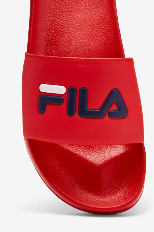 Sandalias de Diapositivas Fila Drifter Hombre Rojas Azul Marino Blancas | Fila290WO