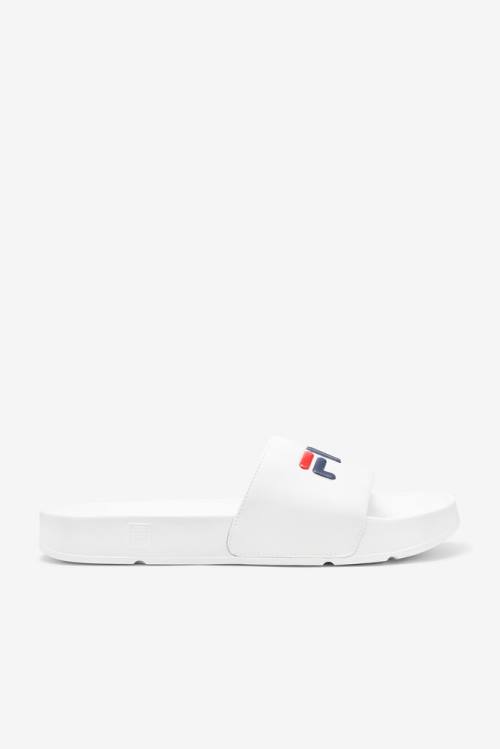 Sandalias de Diapositivas Fila Drifter Hombre Blancas Azul Marino Rojas | Fila975SW