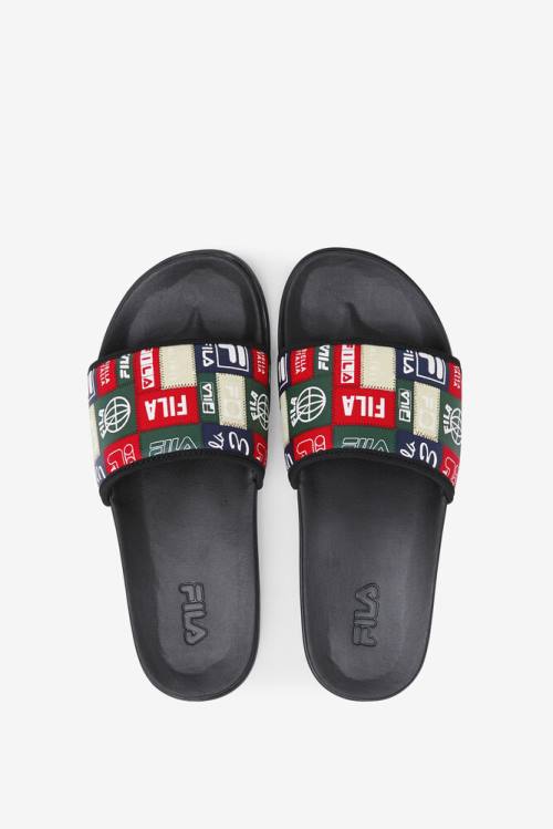 Sandalias de Diapositivas Fila Drifter Lux Patchwork Hombre Multicolor | Fila064GS