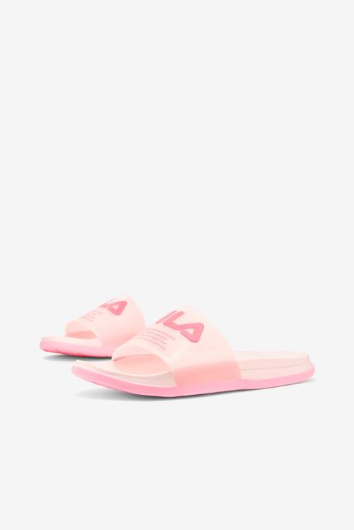 Sandalias de Diapositivas Fila Drifter Luxe Clear Mujer Rosas | Fila837EZ