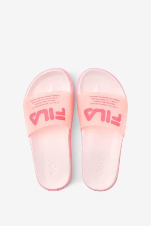 Sandalias de Diapositivas Fila Drifter Luxe Clear Mujer Rosas | Fila837EZ