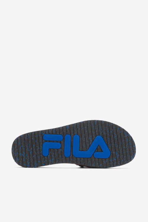 Sandalias de Diapositivas Fila Lunar Hombre Negras Azules Rojas Naranjas | Fila268NO