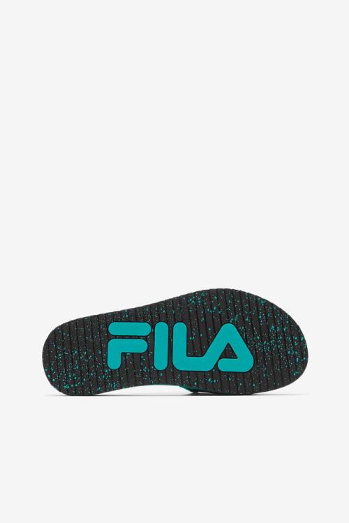 Sandalias de Diapositivas Fila Lunar Hombre Negras Rosas | Fila862RY