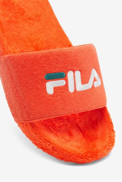 Sandalias de Diapositivas Fila Terry Drifter Hombre Rosas Blancas | Fila246KX