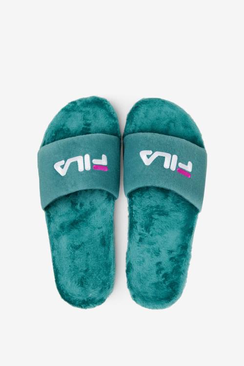 Sandalias de Diapositivas Fila Terry Drifter Hombre Fucsia Moradas Blancas | Fila809EN