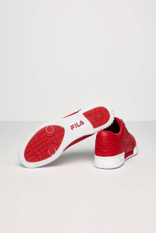 Small Logos Zapatillas Fila Original Fitness Hombre Rojas Blancas | Fila497ST