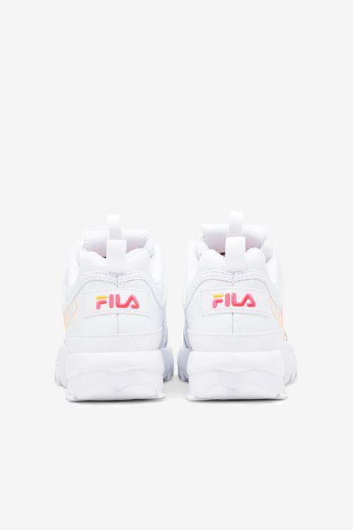 Stitch Zapatillas Fila Disruptor 2 Mujer Blancas Rosas Naranjas | Fila524LF