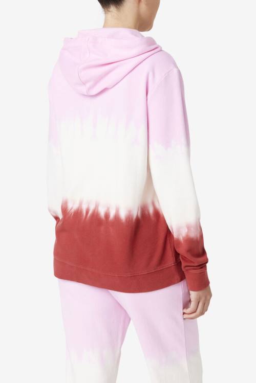 Sudadera Con Capucha Fila Aerolynn Tie Dye Mujer Blancas Rojas | Fila269XB